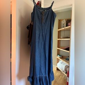 Blue Denim maxi dress